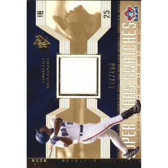 2002 SPx SuperStars Swatches Gold #157 Carlos Delgado