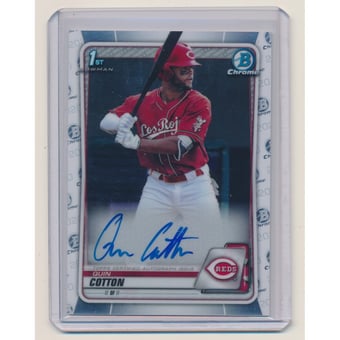 2020 Bowman Chrome Prospect Autographs #CPAQC Quin Cotton