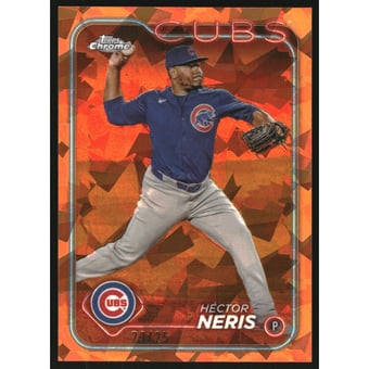 2024 Topps Chrome Update Sapphire Orange Refractors #USCS18 Hector Neris