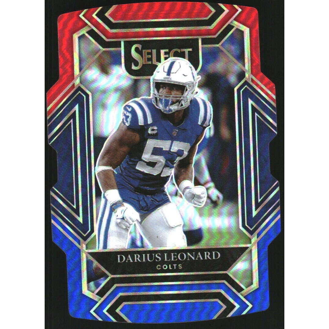 2021 Select Prizm Red and Blue Die Cut #216 Darius Leonard