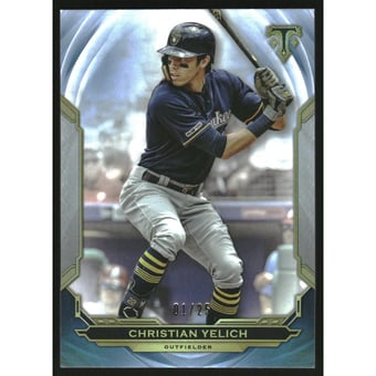 2019 Topps Triple Threads Sapphire #13 Christian Yelich