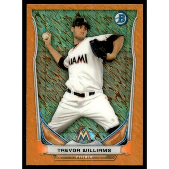 2014 Bowman Chrome Bowman Scout Top 5 Mini Orange Refractors #BMMM5 Trevor Williams