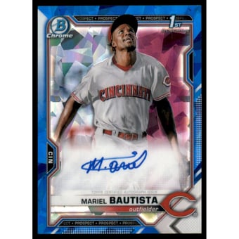 2021 Bowman Chrome Sapphire Prospect Autographs #BSPAMB Mariel Bautista