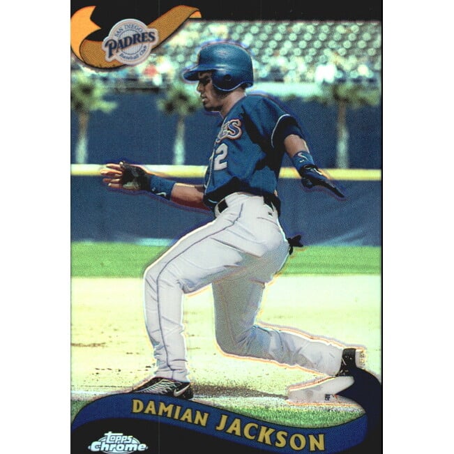 2002 Topps Chrome Black Refractors #413 Damian Jackson. rookie card picture
