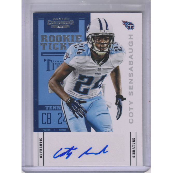 2012 Panini Contenders #119B Coty Sensabaugh AU SP