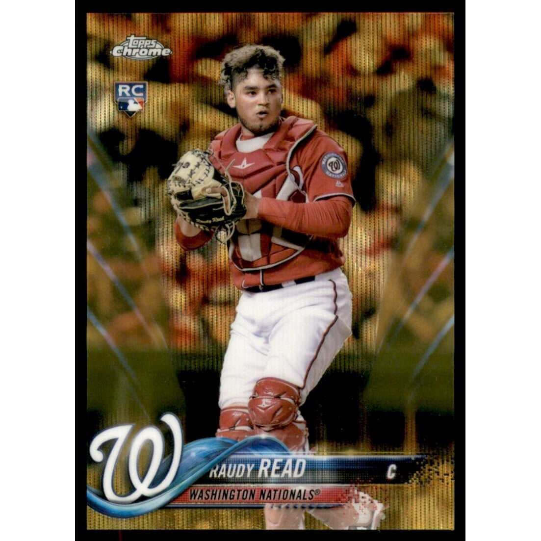 2018 Topps Chrome Gold Wave Refractors #120 Raudy Read. rookie card picture
