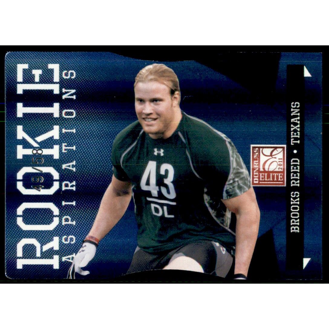 2011 Donruss Elite Aspirations #113 Brooks Reed/58. rookie card picture