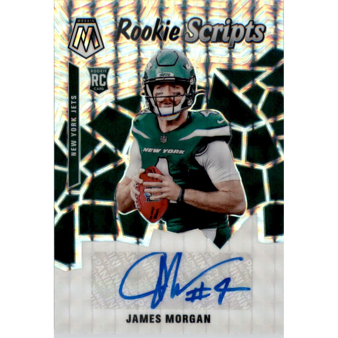 2020 Panini Mosaic Rookie Scripts #38 James Morgan