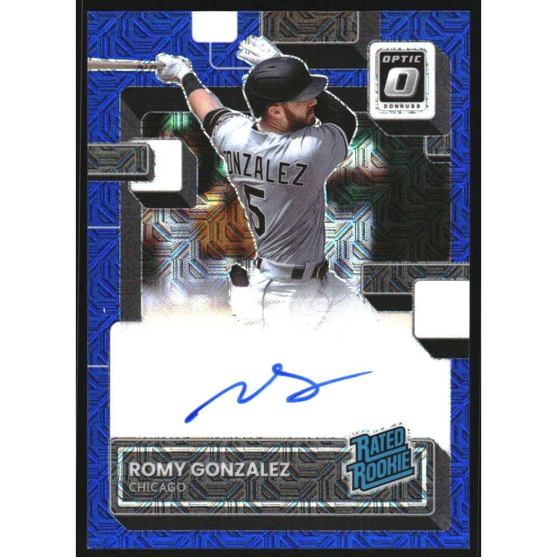 2022 Donruss Optic Rated Rookies Signatures Blue Mojo #48 Romy Gonzalez/99