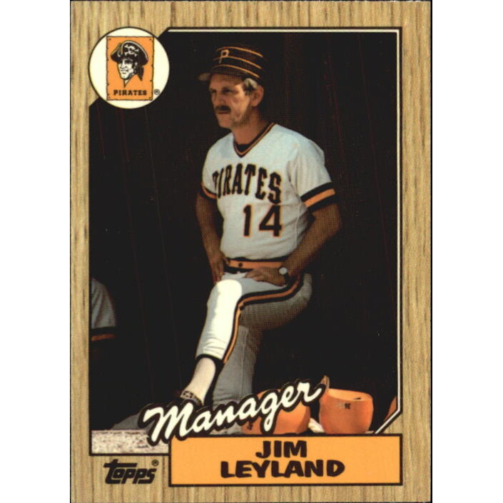 1987 Topps Tiffany #93 Jim Leyland MG/TC. rookie card picture