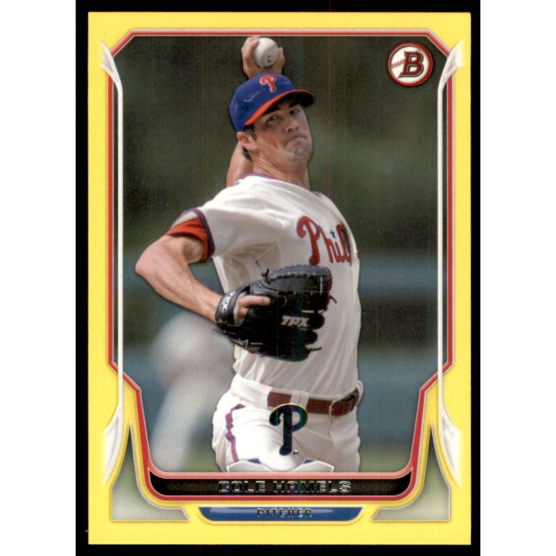 2014 Bowman Yellow #67 Cole Hamels