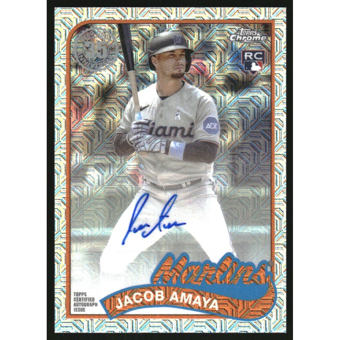 2024 Topps '89 Topps Silver Pack Chrome Series 2 Autographs #2T89C99 Jacob Amaya. rookie card picture