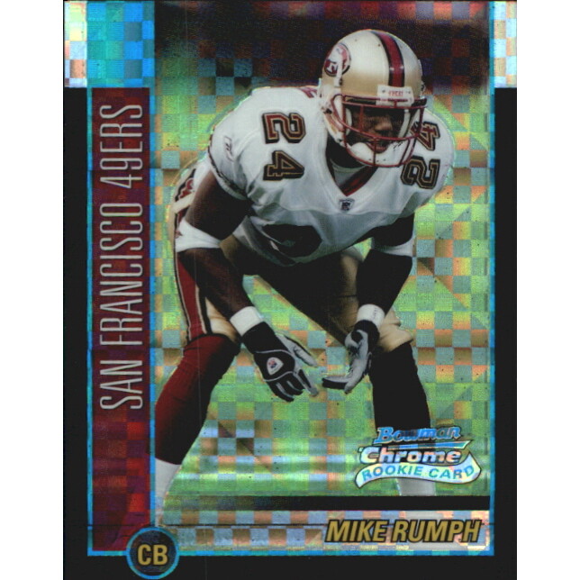 2002 Bowman Chrome Xfractors #166 Mike Rumph. rookie card picture