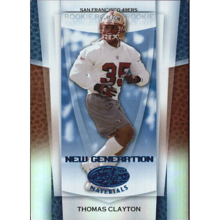 2007 Leaf Certified Materials Mirror Blue #175 Thomas Clayton