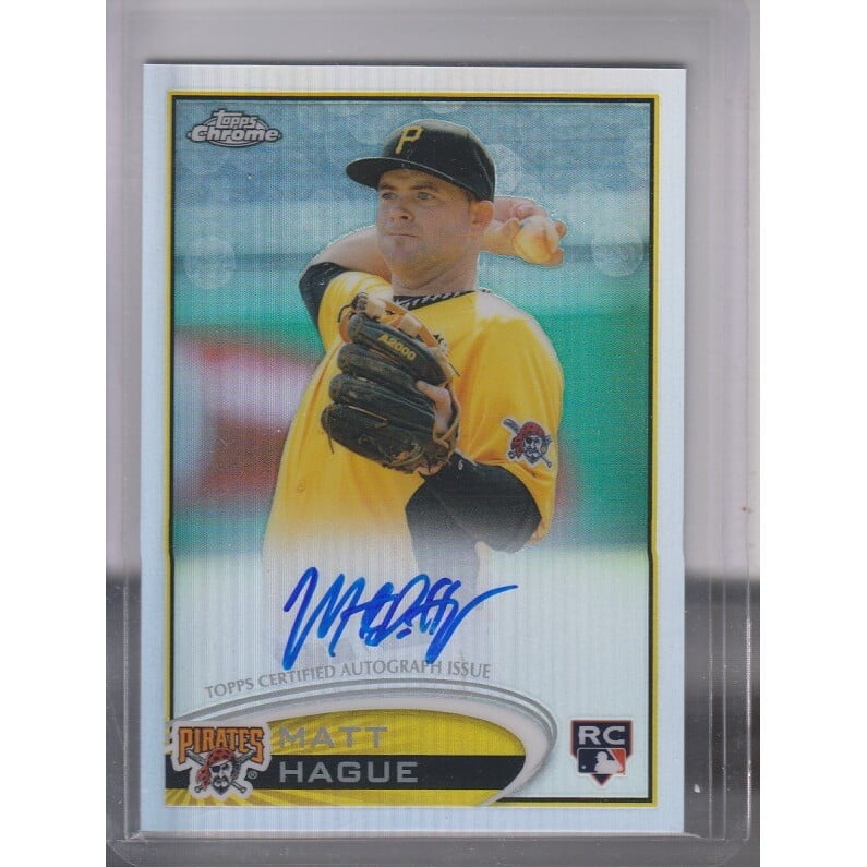 2012 Topps Chrome Rookie Autographs Refractors #190 Matt Hague