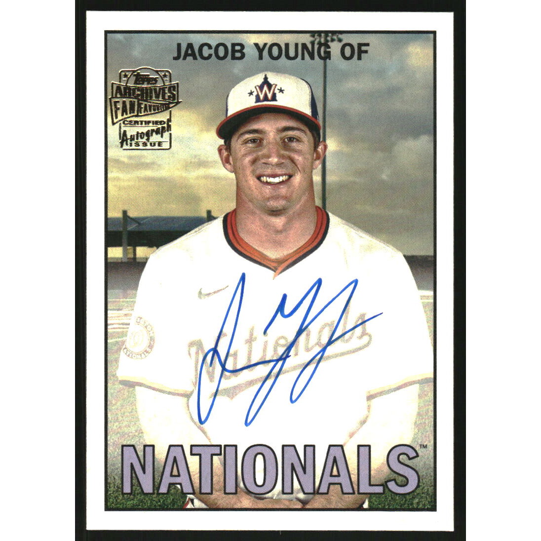 2025 Topps Archives '67 Topps Fan Favorites Autographs #67FFAJY Jacob Young. rookie card picture