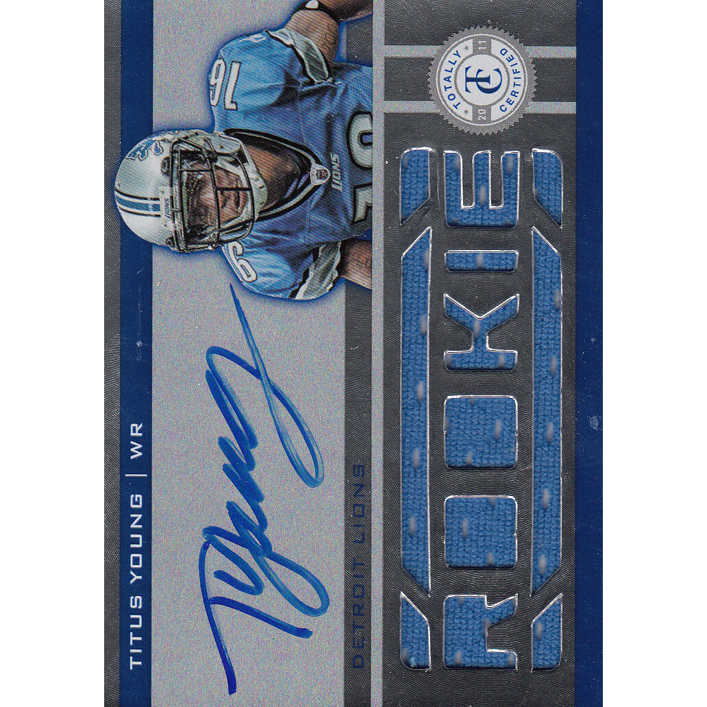 2011 Totally Certified #233 Titus Young JSY AU/499 RC