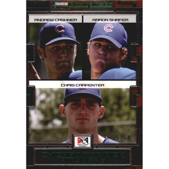 2008 TRISTAR Prospects Plus Green #143 Andrew Cashner/Aaron Shafer/Chris Carpenter