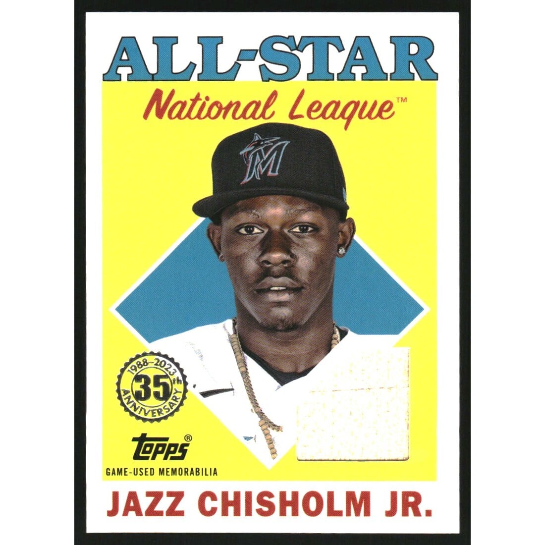 2023 Topps '88 Topps All Star Relics #88ASRJC Jazz Chisholm Jr.