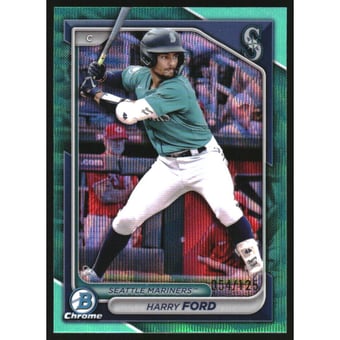 2024 Bowman Chrome Draft Aqua Wave Refractors #BDC25 Harry Ford