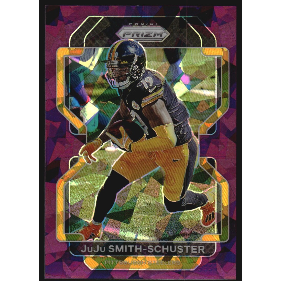 2021 Panini Prizm Prizms Purple Ice #249 JuJu Smith-Schuster