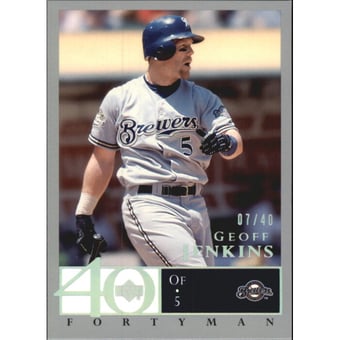 2003 Upper Deck 40-Man Rainbow #422 Geoff Jenkins