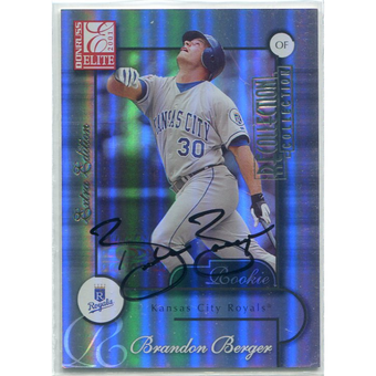2003 Donruss Elite Recollection Autographs #7 Brandon Berger 01/83