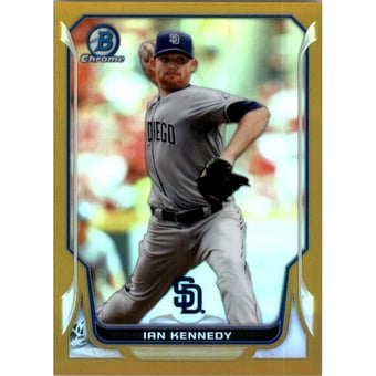 2014 Bowman Chrome Gold Refractors #167 Ian Kennedy
