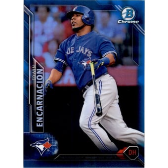 2016 Bowman Chrome Blue Refractors #77 Edwin Encarnacion