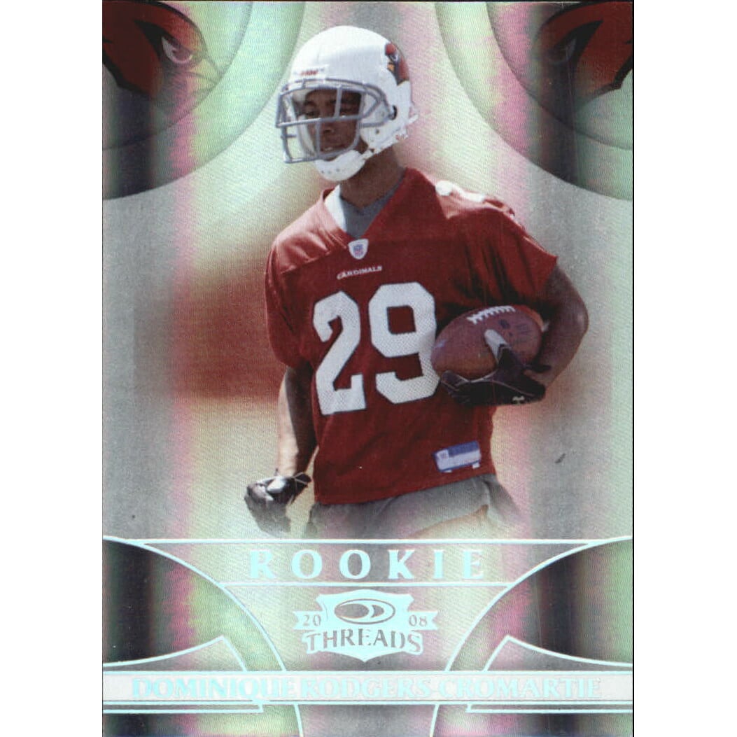 2008 Donruss Threads Silver Holofoil #179 Dominique Rodgers-Cromartie. rookie card picture