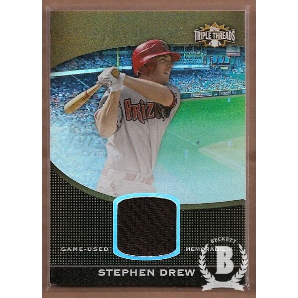 2011 Topps Triple Threads Unity Relics Sepia #TTUS245 Stephen Drew. rookie card picture