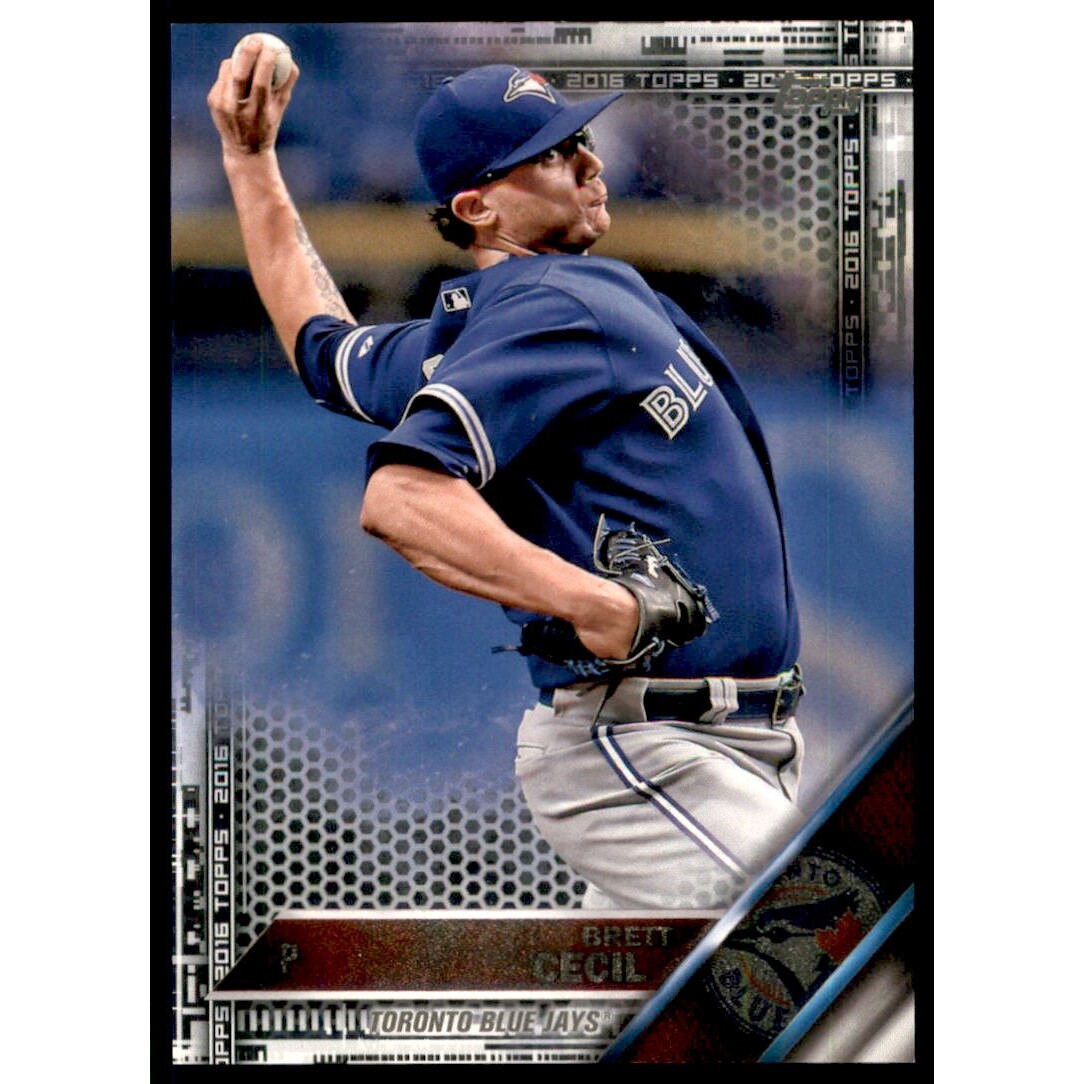 2016 Topps Black #363 Brett Cecil. rookie card picture