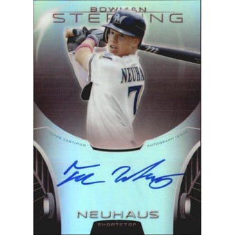 2013 Bowman Sterling Prospect Autographs Ruby Refractors #TN Tucker Neuhaus