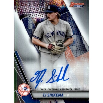 2019 Bowman's Best Best of '19 Autographs #B19TJS TJ Sikkema