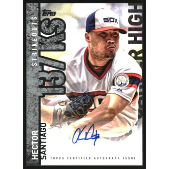 2015 Topps Career High Autographs #CHAHS Hector Santiago S2