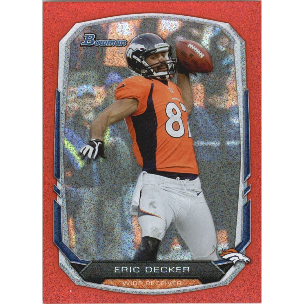 2013 Bowman Silver Ice Red #89 Eric Decker. rookie card picture
