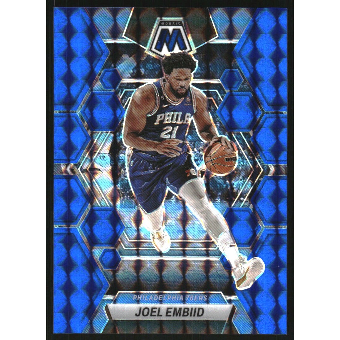 2022-23 Panini Mosaic Mosaic Blue #141 Joel Embiid