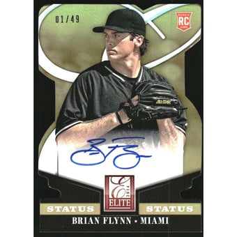 2014 Elite Signature Status Gold #70 Brian Flynn/49