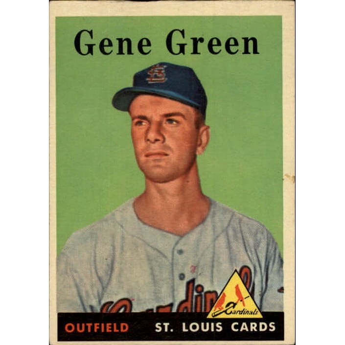 1958 Topps #366 Gene Green RC. rookie card picture