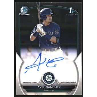 2023 Bowman Chrome Prospect Autographs #CPAAS Axel Sanchez