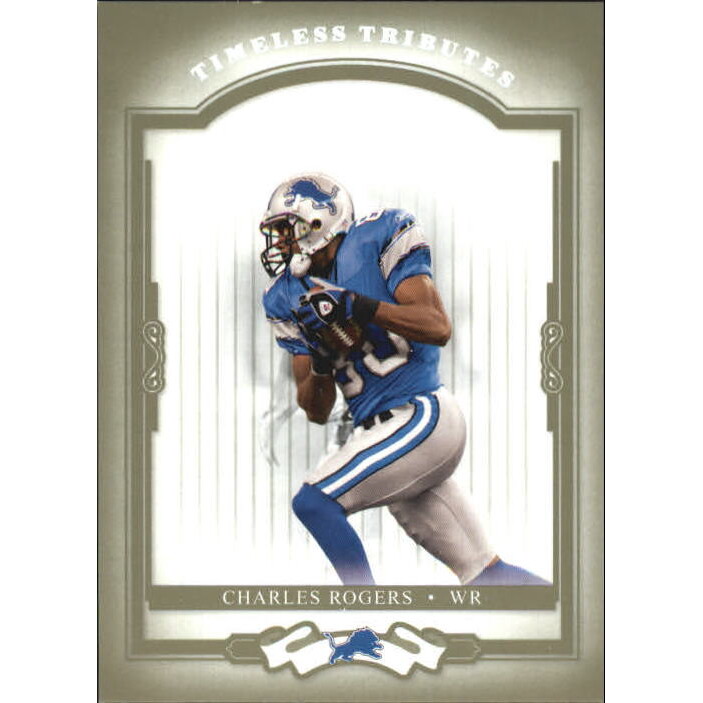 2004 Donruss Classics Timeless Tributes Green #29 Charles Rogers. rookie card picture