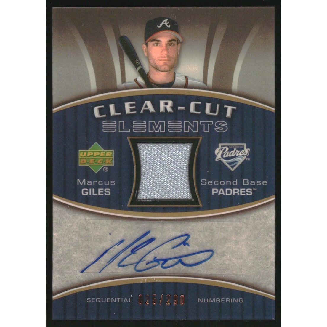 2007 Upper Deck Elements Clear Cut Elements Bronze #MG Marcus Giles. rookie card picture