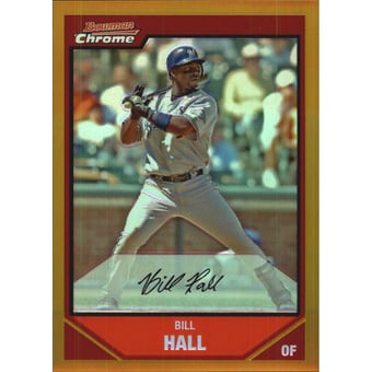 2007 Bowman Chrome Gold Refractors #93 Bill Hall