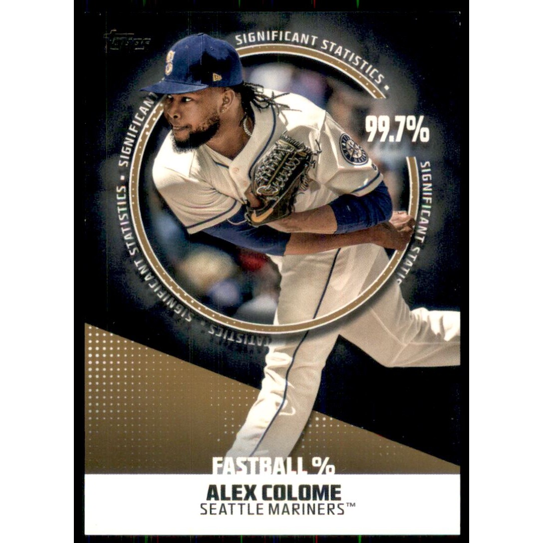 2019 Topps Significant Statistics Gold #SS22 Alex Colome. rookie card picture
