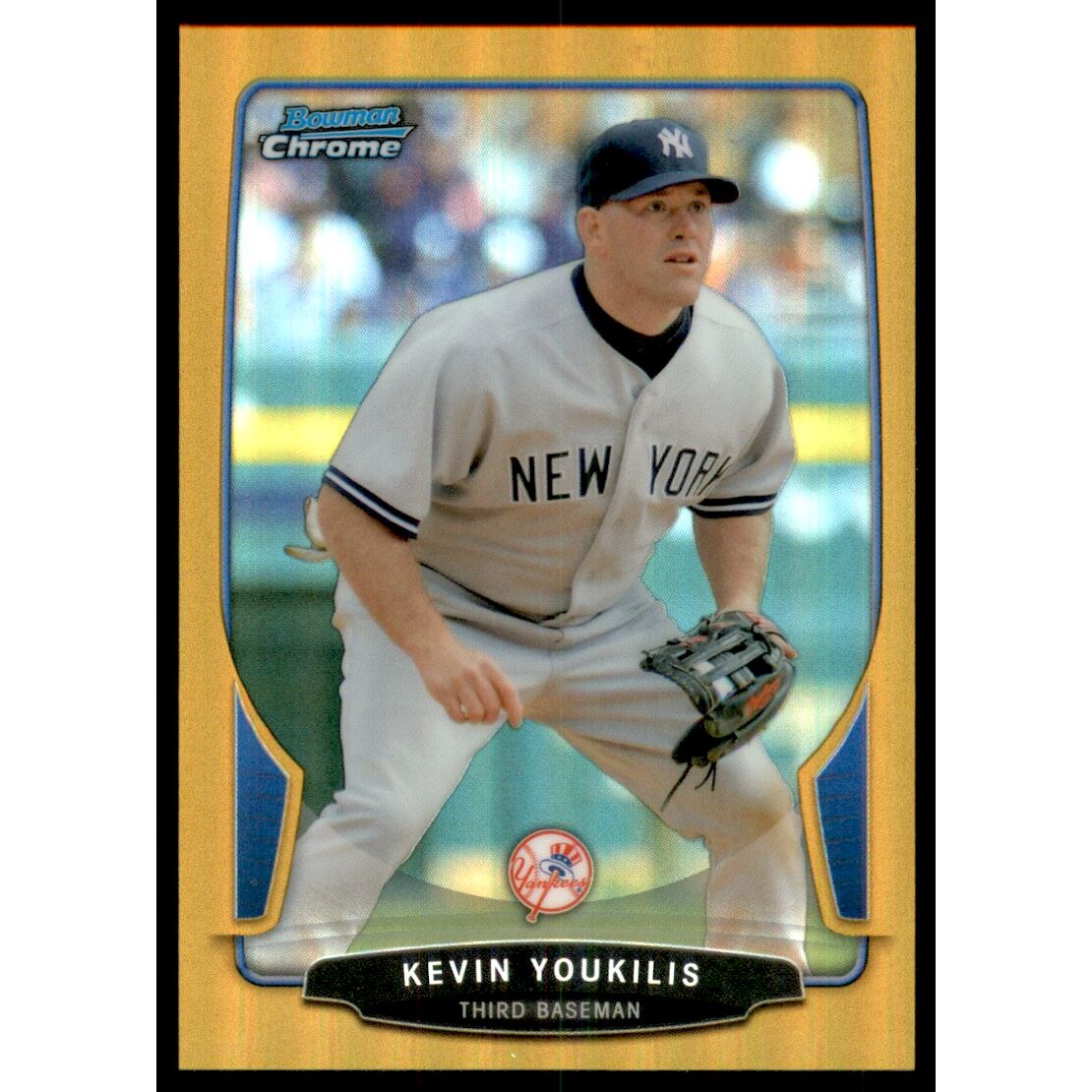2013 Bowman Chrome Gold Refractors #48 Kevin Youkilis. rookie card picture