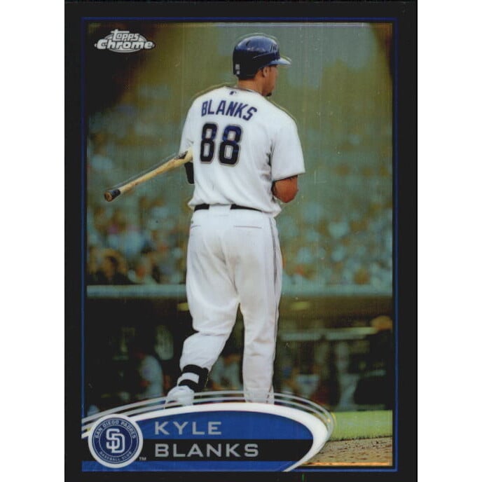 2012 Topps Chrome Black Refractors #81 Kyle Blanks. rookie card picture