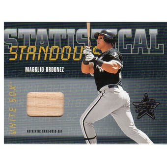 2002 Leaf Rookies and Stars Statistical Standouts Materials #SS13 Magglio Ordonez Bat/150