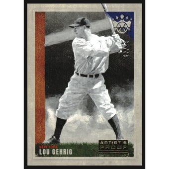 2022 Diamond Kings Artist Proof Gold #104 Lou Gehrig SP