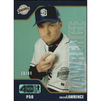 2002 Upper Deck 40-Man Electric Rainbow #854 Brian Lawrence