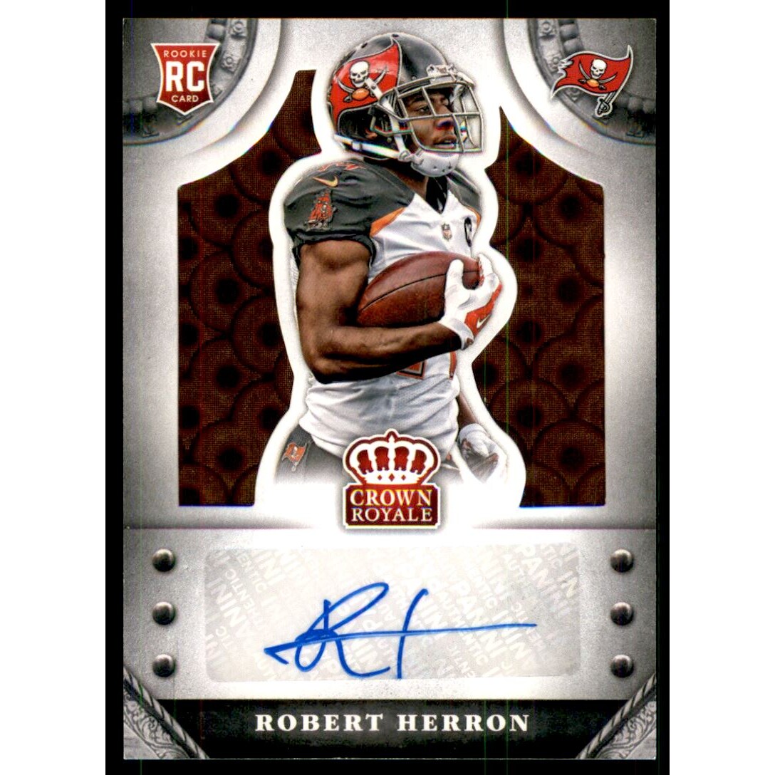 2014 Crown Royale Rookie Signatures Retail Bronze Pyramid #SRN Robert Herron/75